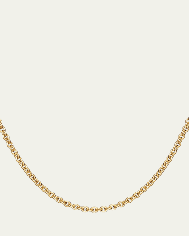 Plain Meditation Bell Necklace in 18K Yellow Gold